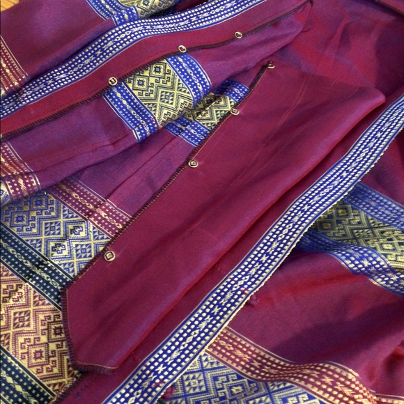 💘 GorgeousSilkSkirt@Jacket- pattern is woven into - Picture 7 of 8